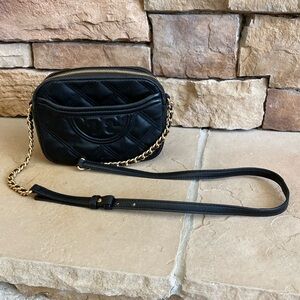Tory Burch Black Fleming Crossbody